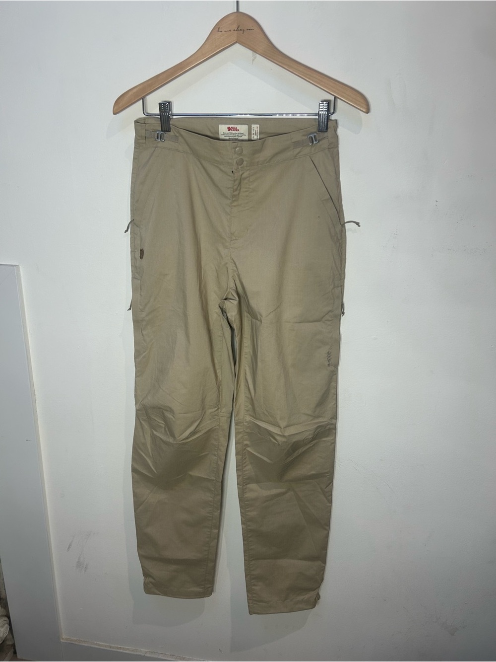 Fjallraven Women's Tan Track Pants - Lightweight Outdoor Joggers